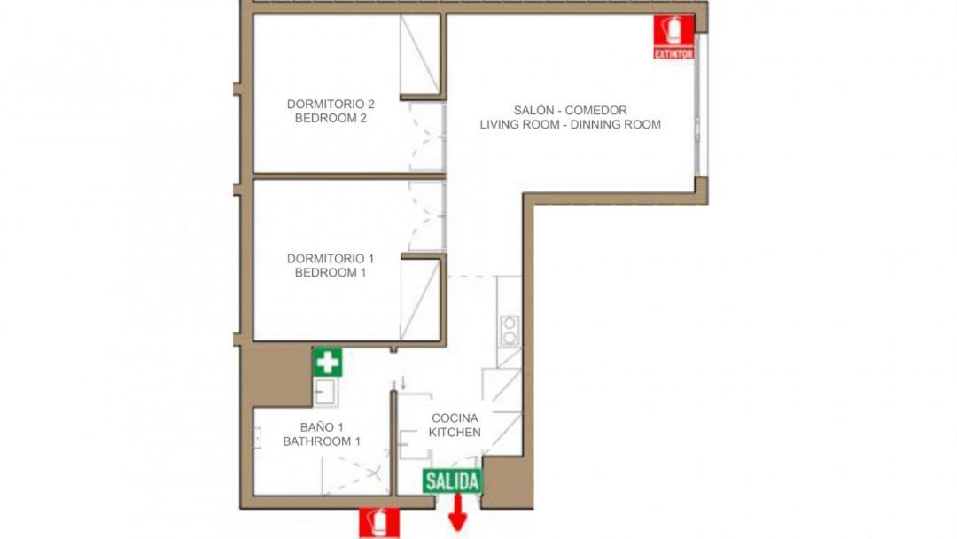 2 Bedrooms 1 Bathroom Furnished - Justicia - Executive Style - Mintystay Madrid Esterno foto